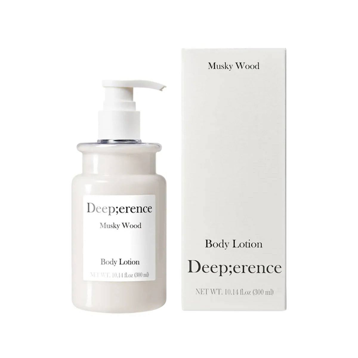 Deep;erence Deep;erence Perfumed Body Lotion Musky Wood 300ml - hydrating - front bottle shot