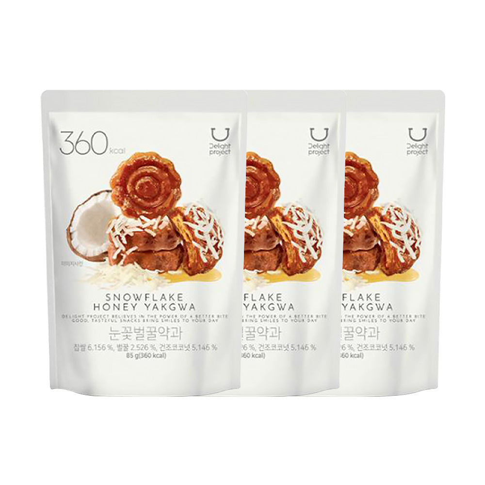 Delight project Delight project Snowflake Honey Yakgwa 85g x 3 Packs - hydrating - front bottle shot