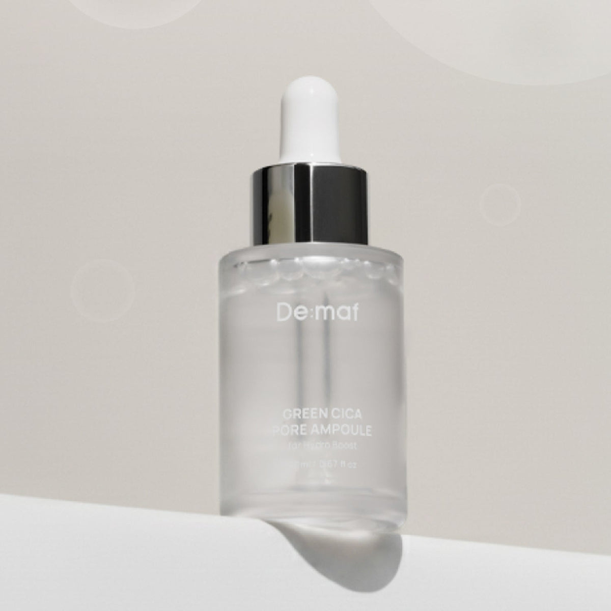 De:maf De:maf Green Cica Pore Ampoule 20ml - hydrating - front bottle shot