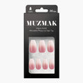 MUZMAK MUZMAK Nail Tips 36pcs #Dove(Coffin) - anti-aging - front bottle shot