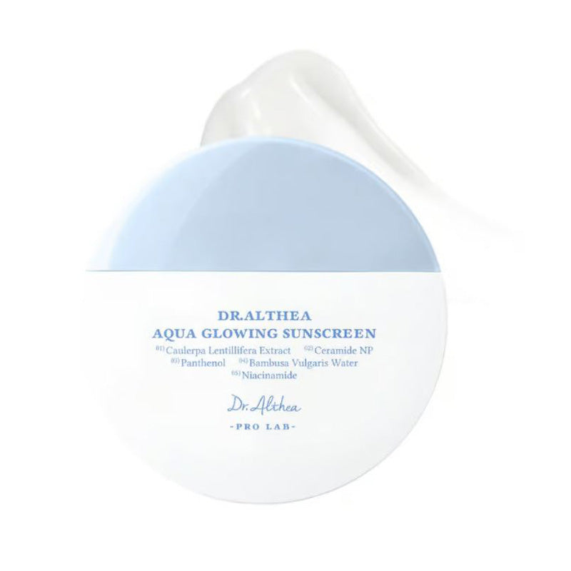 Dr.Althea Dr.Althea Aqua Glowing Sunscreen SPF50+ PA++++ 45ml - hydrating - front bottle shot