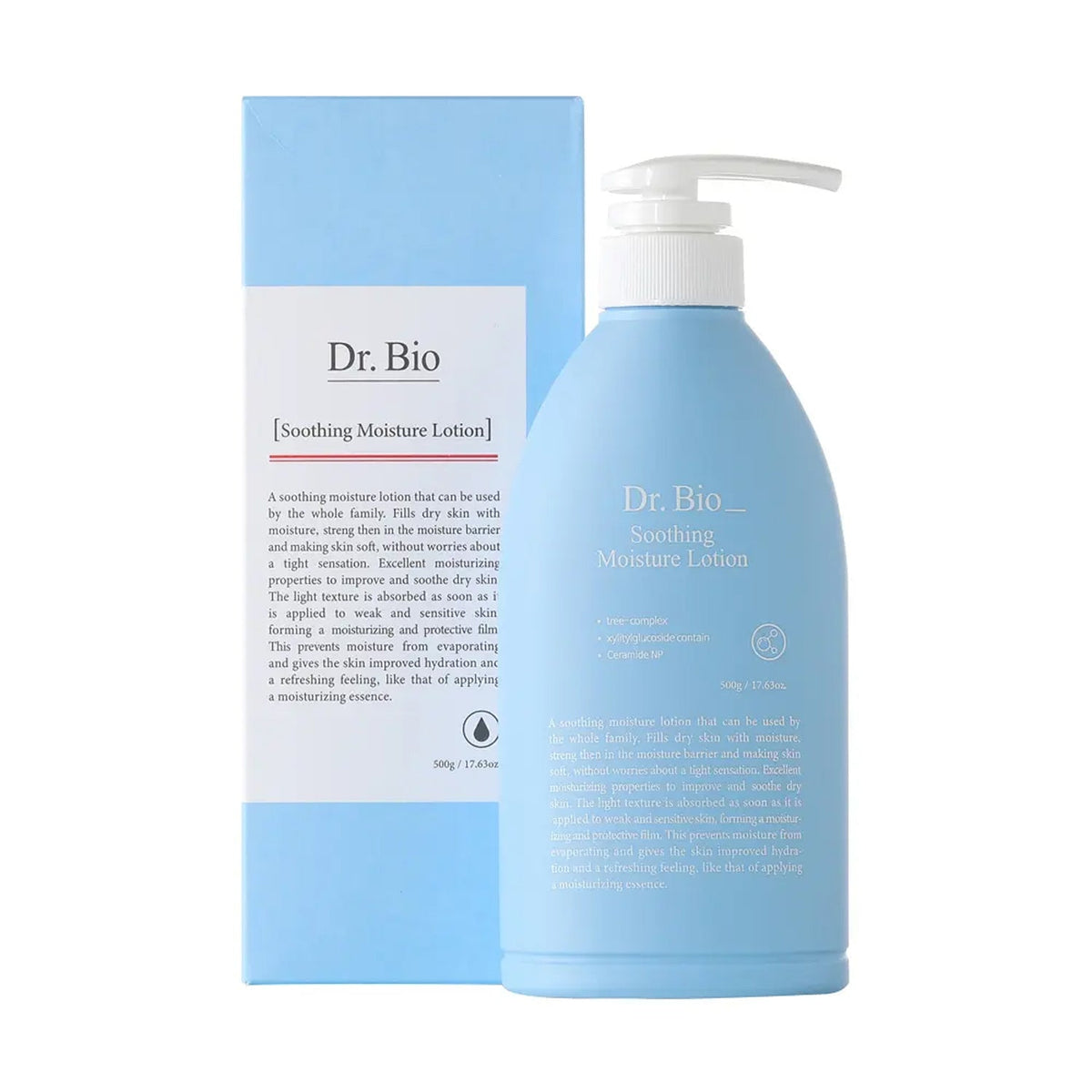 Dr. Bio Dr. Bio Soothing Moisture Lotion 500g - hydrating - front bottle shot