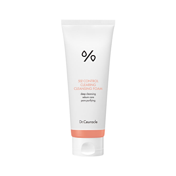 Dr.Ceuracle Dr.Ceuracle 5α Control Clearing  Cleansing Foam 200ml - soothing - front bottle shot