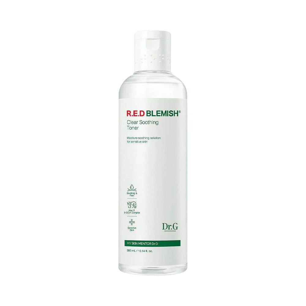 Dr.G Dr.G Red Blemish Clear Soothing Toner 300ml - soothing - front bottle shot