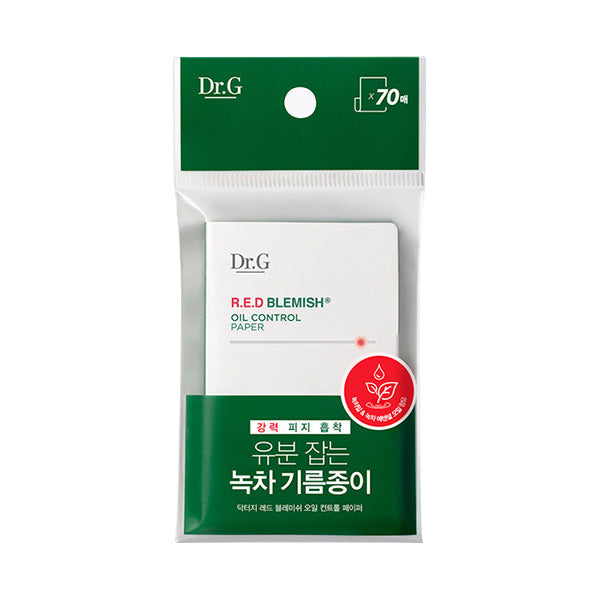 Dr.G Dr.G Red Blemish Oil Control Paper 17g 70ea - pore care - front bottle shot