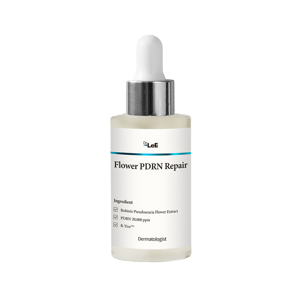 Dr.LeE Dr.LeE Flower PDRN Repair Barrier Ampoule 50ml - soothing - front bottle shot