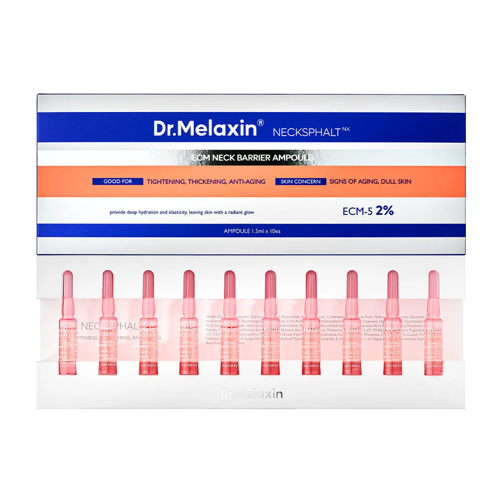 Dr.Melaxin Dr.Melaxin Necksphalt ECM Neck Barrier Ampoule 1.5ml x 10ea - hydrating - front bottle shot