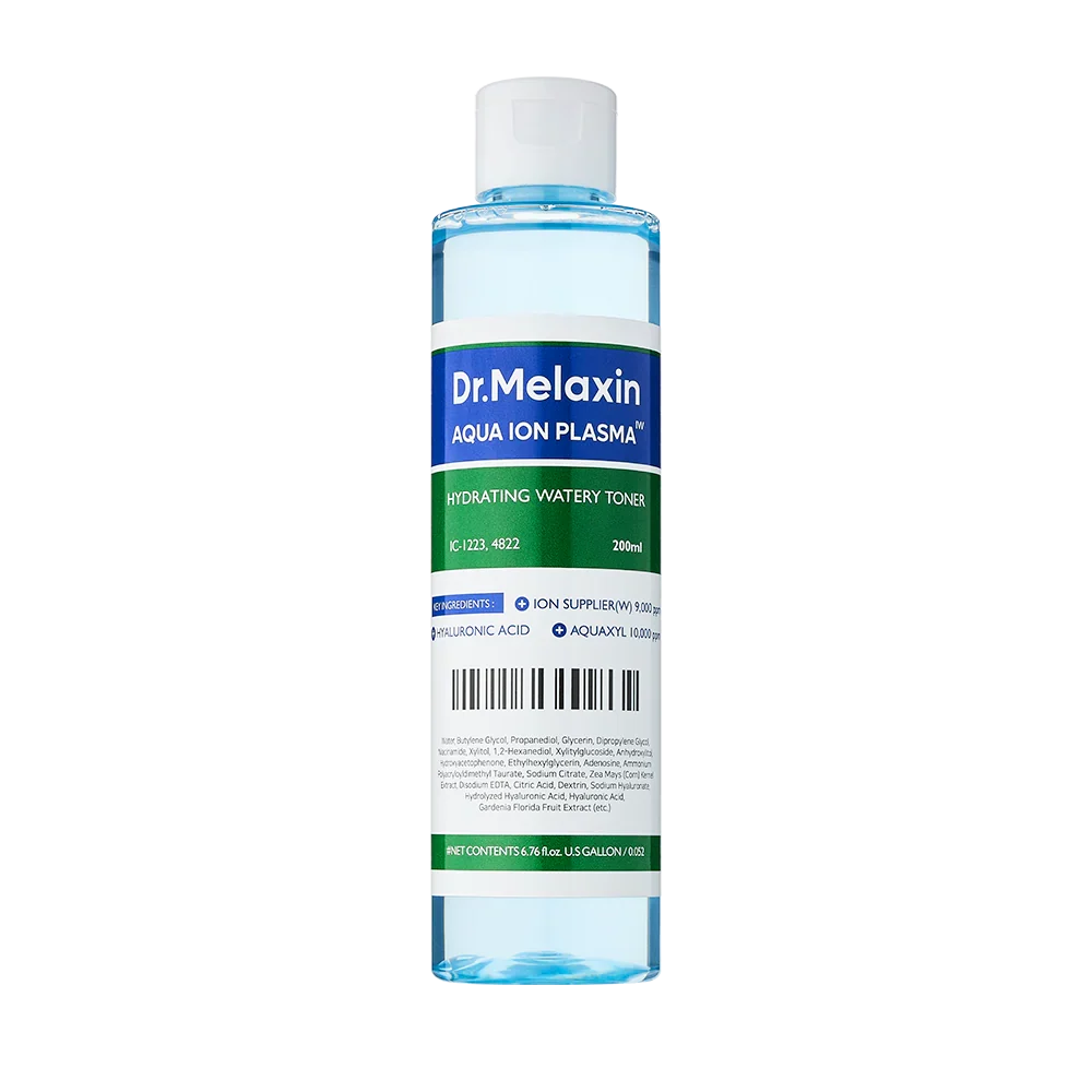 Dr.Melaxin Dr.Melaxin Aqua Ion Plasma Hydrating Watery Toner 200ml - hydrating - front bottle shot