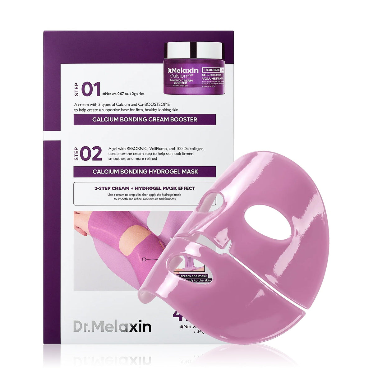 Dr.Melaxin Dr.Melaxin Calcium Bonding 2-STEP Hydrogel Mask 34g 4ea - anti-aging - front bottle shot