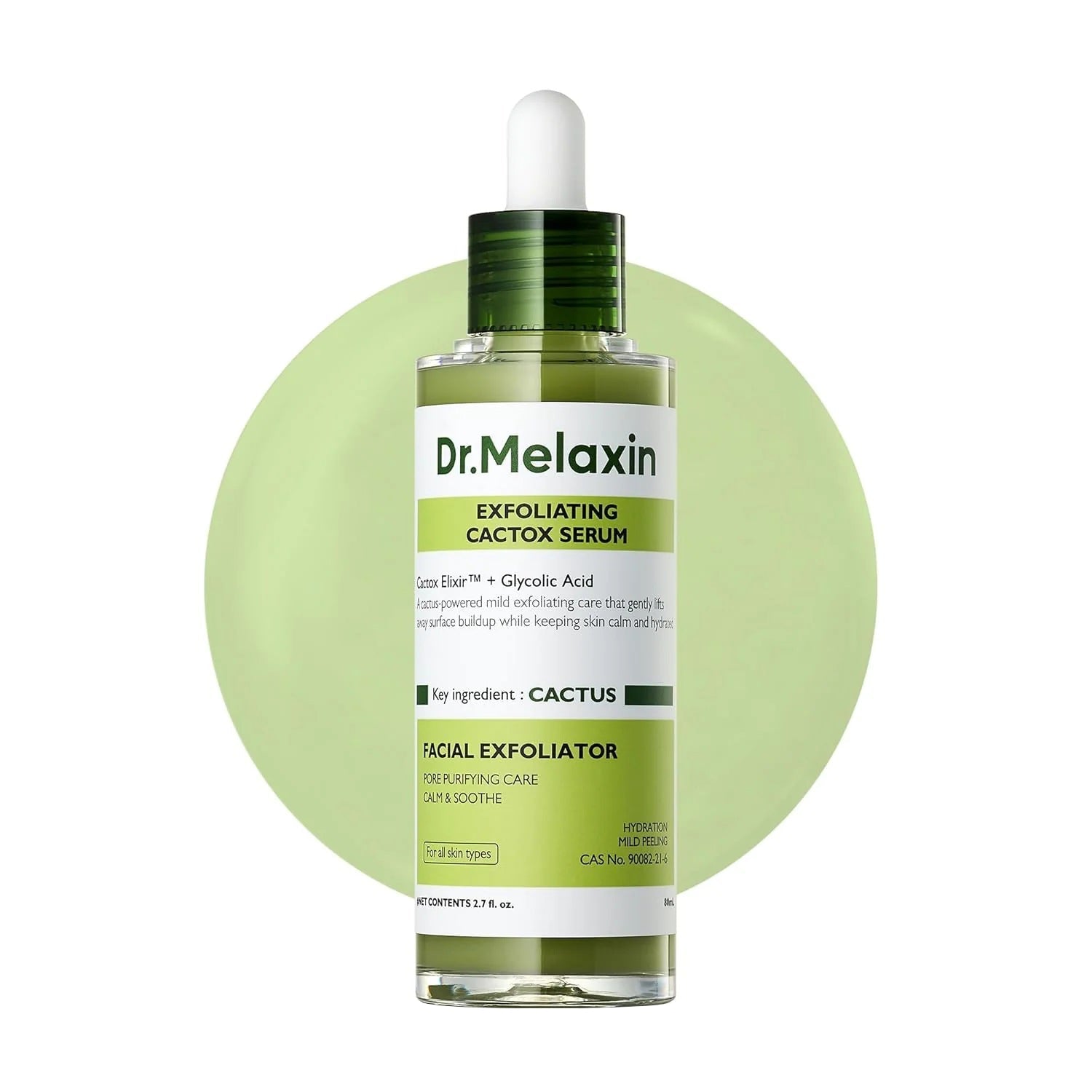 Dr.Melaxin Dr.Melaxin Peel Shot Exfoliating Cactox Serum 80ml - hydrating - front bottle shot