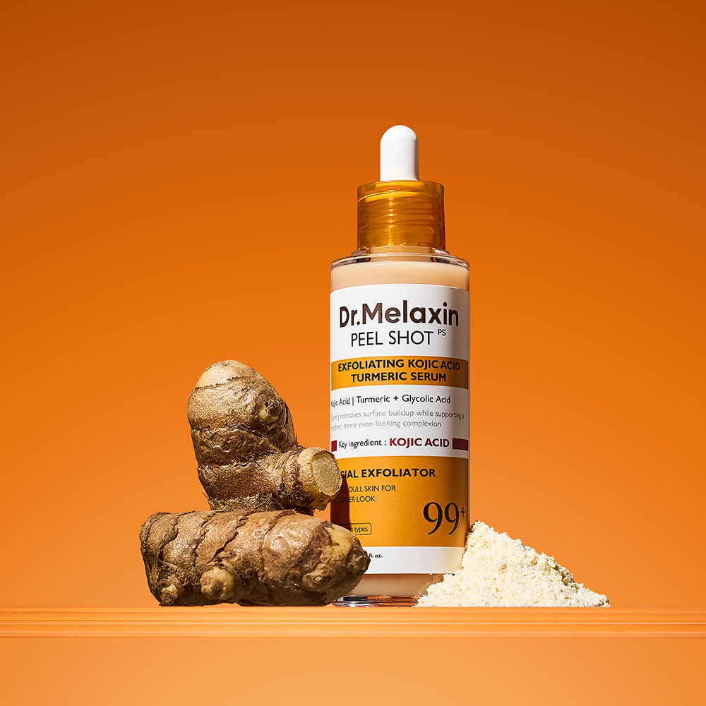 Dr.Melaxin Dr.Melaxin Peel Shot Kojic Acid Turmeric Serum 80ml - soothing - front bottle shot