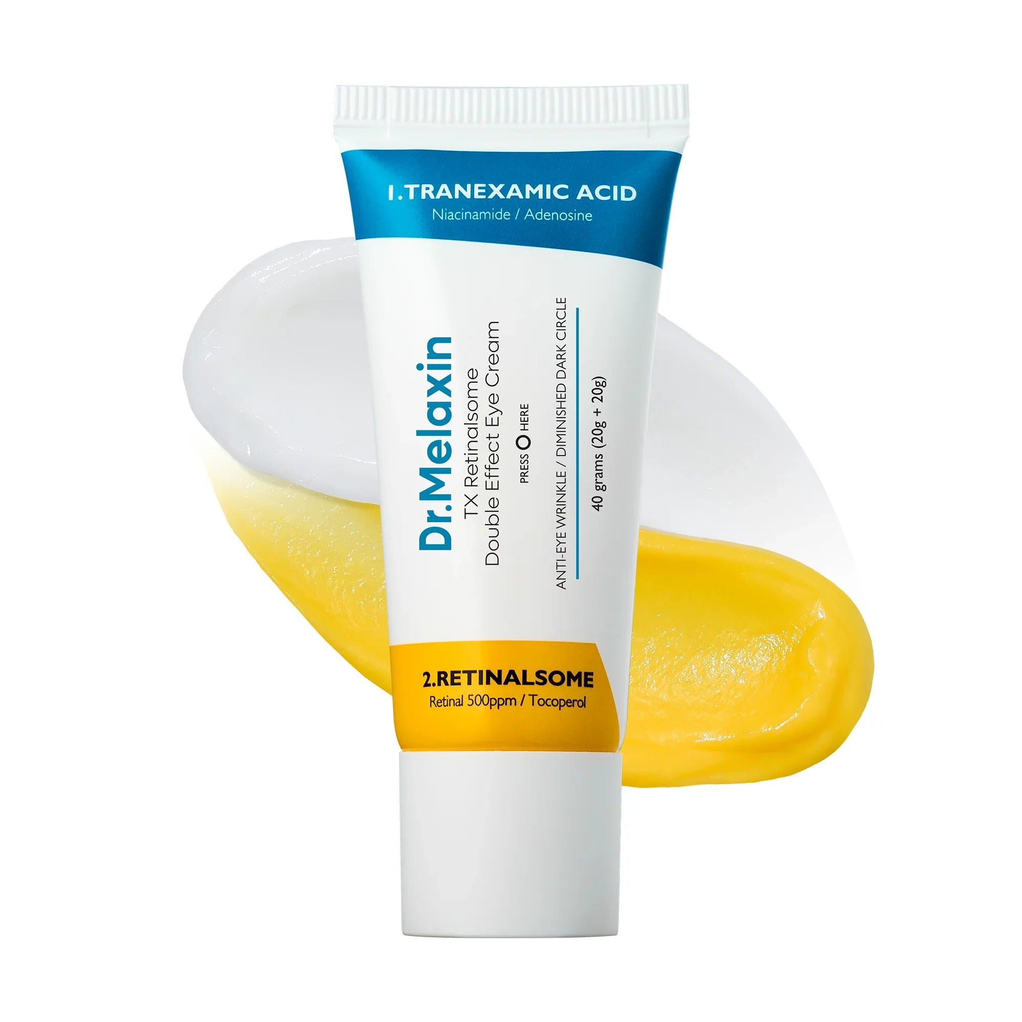 Dr.Melaxin Dr.Melaxin TX Retinalsome Double Effect Eyecream 40g - brightening - front bottle shot