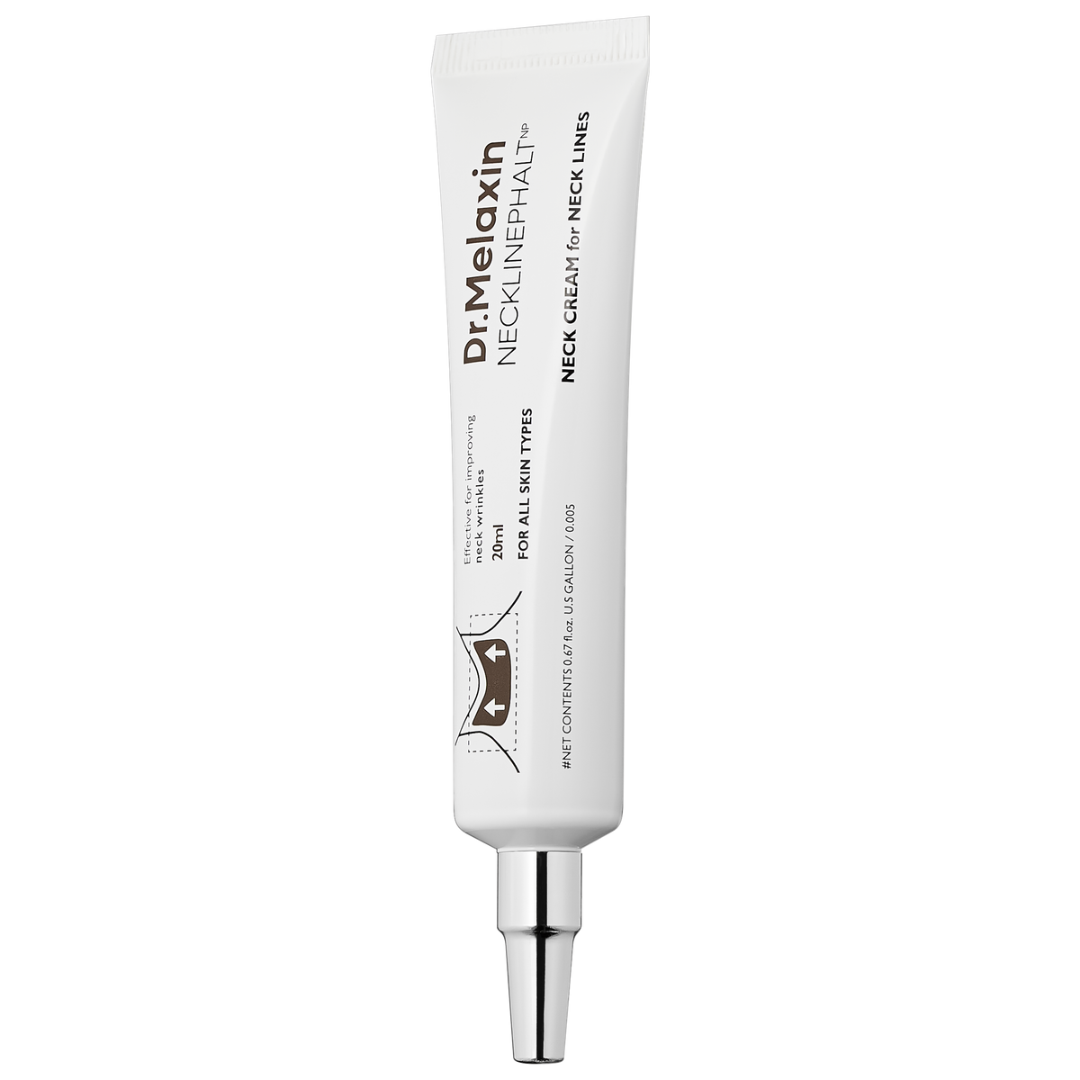 Dr.Melaxin Dr.Melaxin Necklinephalt Neck Cream 20ml - brightening - front bottle shot