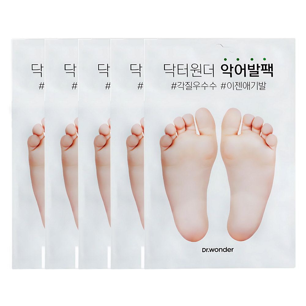 Dr.wonder Dr.wonder Crocodile Foot Mask Pack 5ea - hydrating - front bottle shot