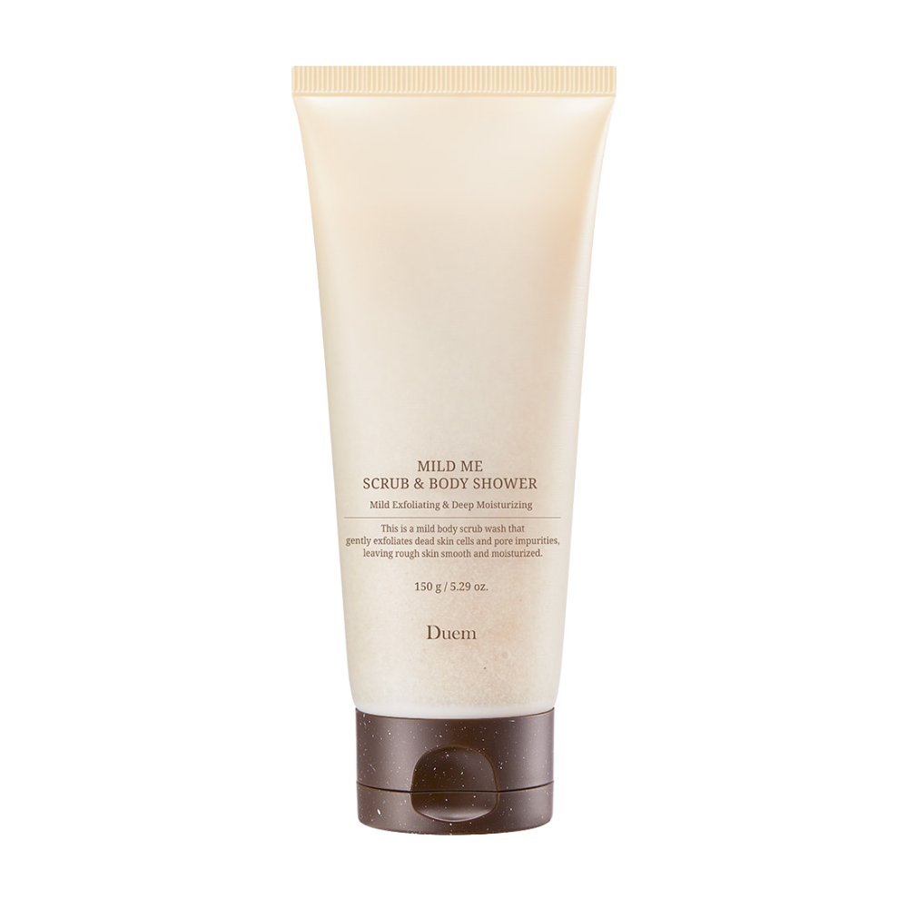 Duem Duem Mild Me Scrub & Body Shower 150g - hydrating - front bottle shot