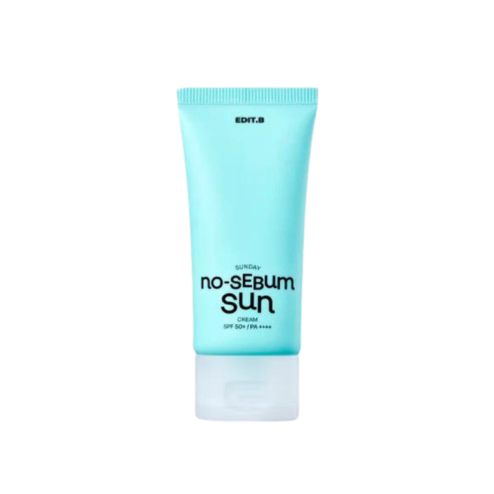 EDIT.B EDIT.B Sunday No-Sebum Sun Cream SPF50+ PA++++ 50ml - brightening - front bottle shot