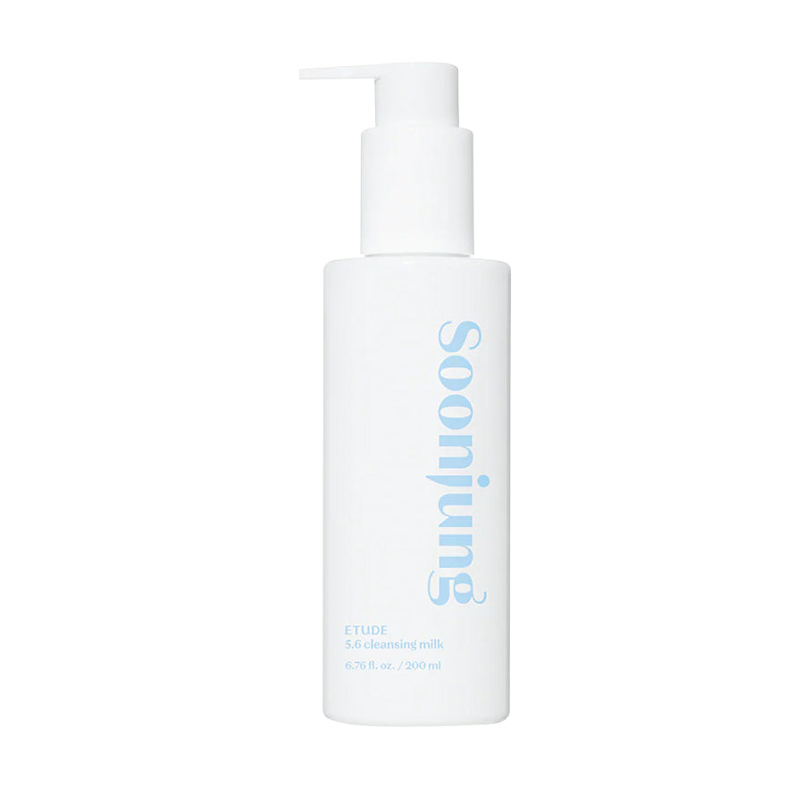 ETUDE ETUDE Soonjung 5.6 Cleansing Milk 200ml - hydrating - front bottle shot