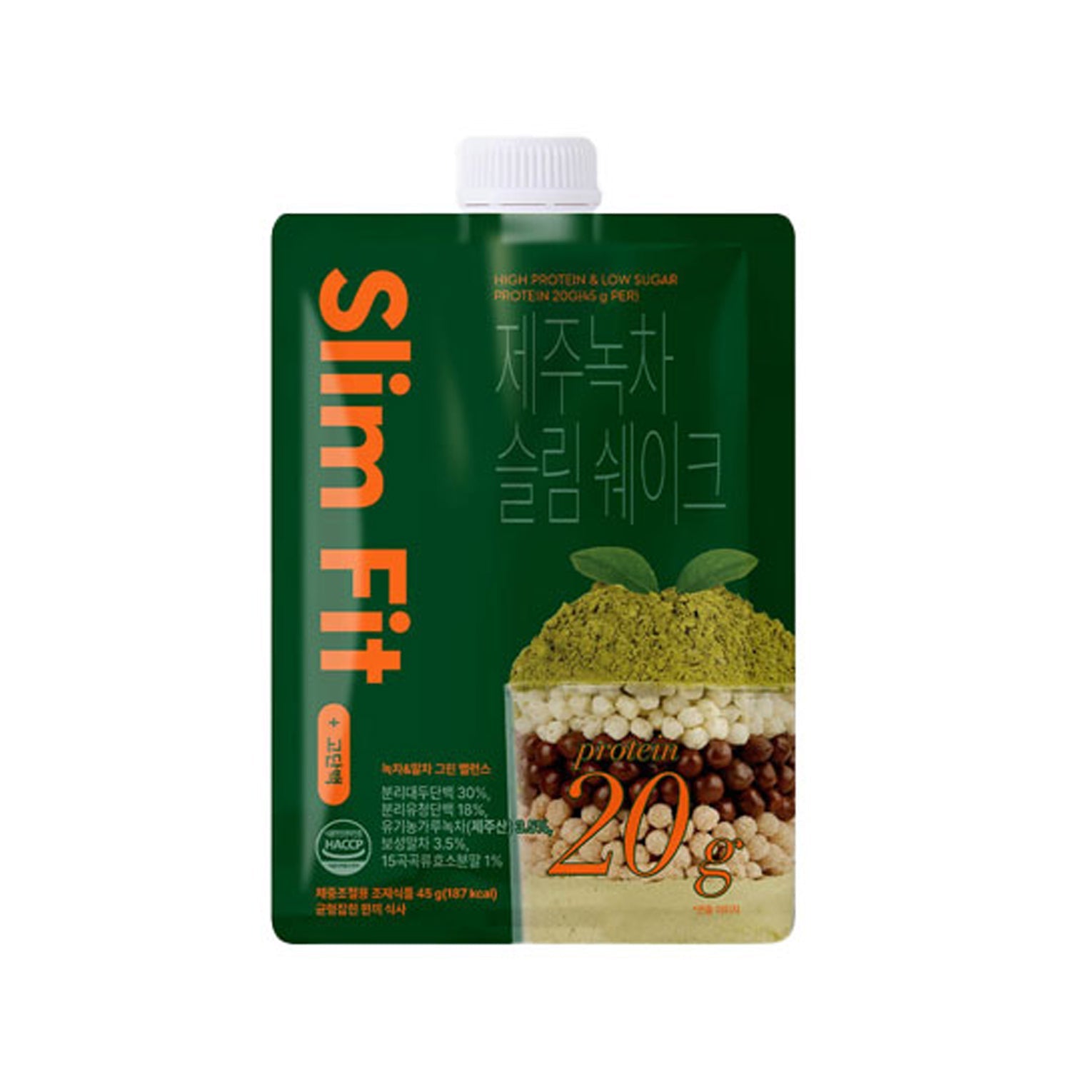 EXTREME EXTREME Jeju Green Tea Slim Shake (45g x 7 pouch) - daily care - front bottle shot