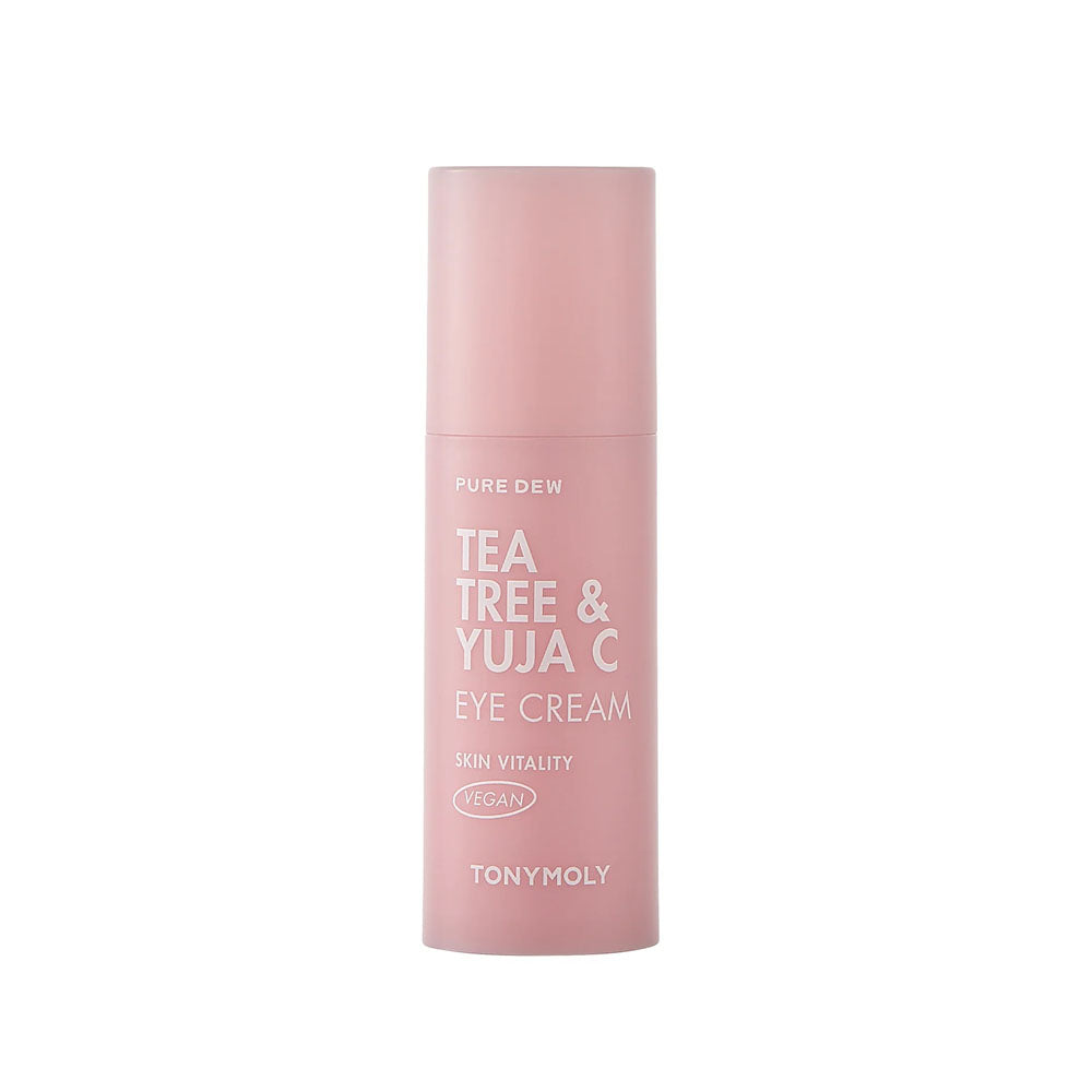 TONYMOLY TONYMOLY Pure Dew Tea Tree & Yuja C Eye Cream 30ml - hydrating - front bottle shot