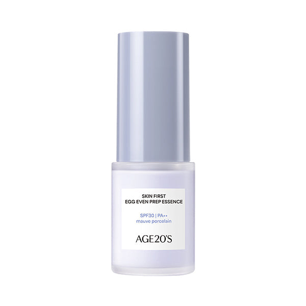AGE20's AGE20'S Skin First Egg Even Prep Essence Mini 01 Mauve Porcelain 10ml - hydrating - front bottle shot