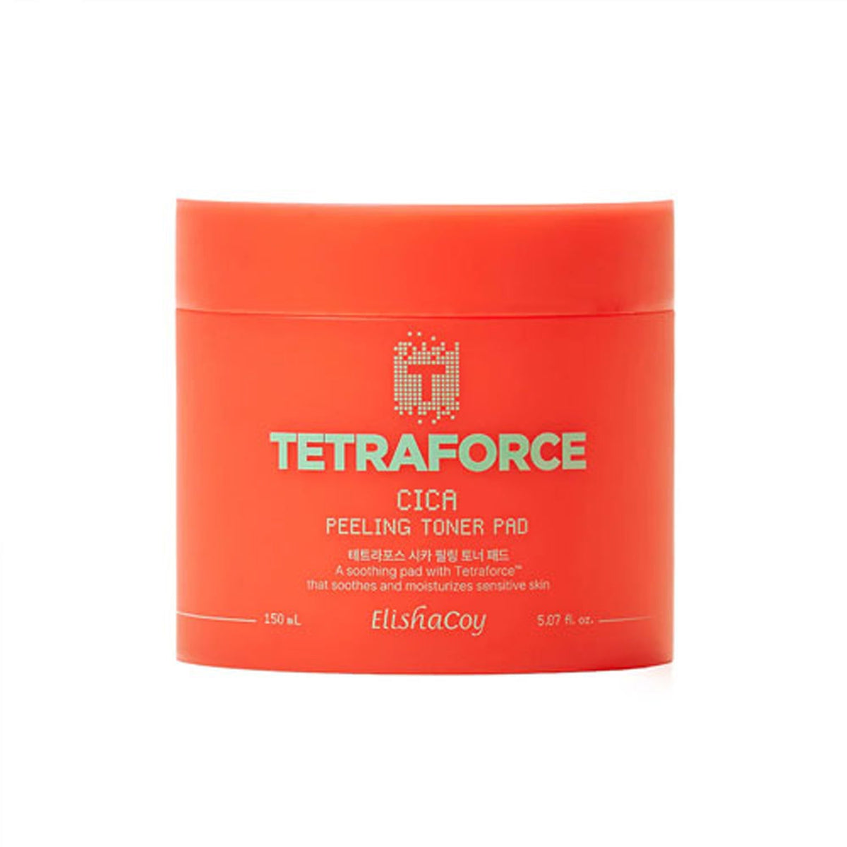 Elishacoy Elishacoy TETRAFORCE CICA Peeling Toner Pad 60 pads - hydrating - front bottle shot