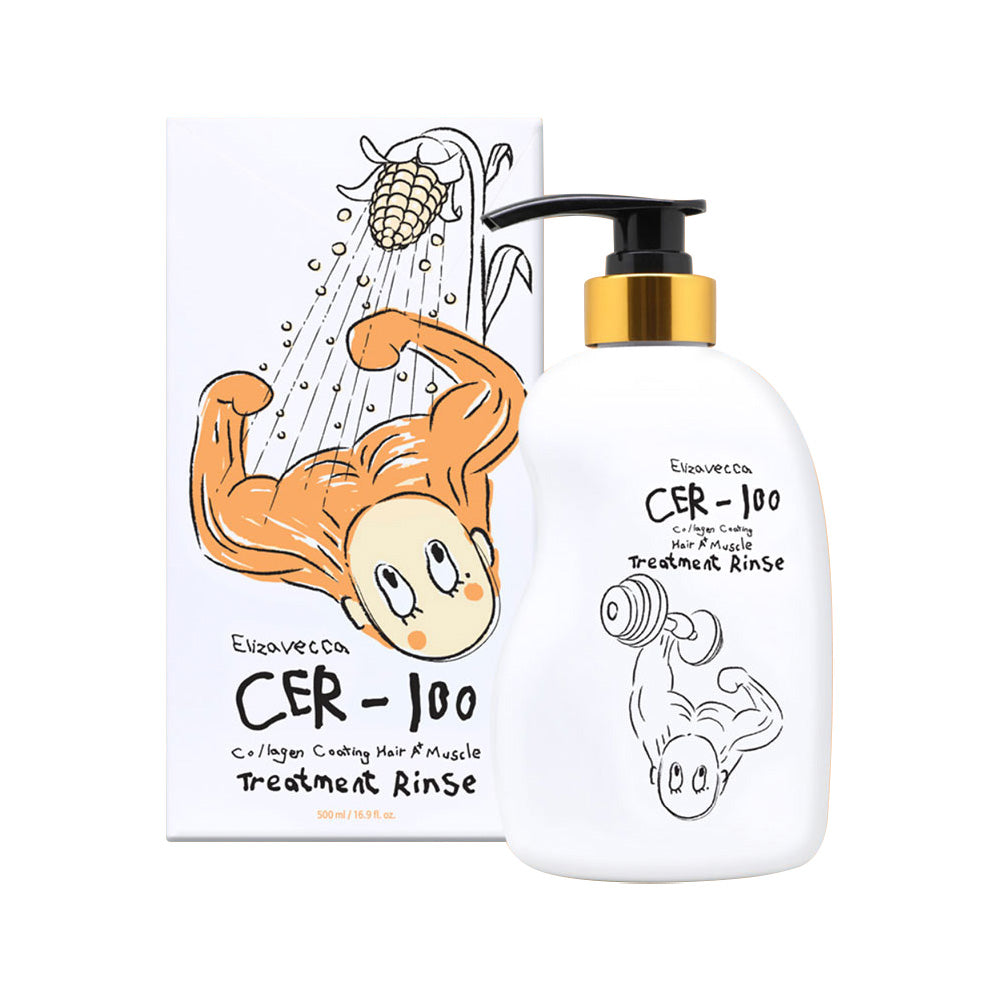 Elizavecca Elizavecca CER-100 Collagen Coating Hair A+ Muscle Treatment Rinse 500ml - hydrating - front bottle shot