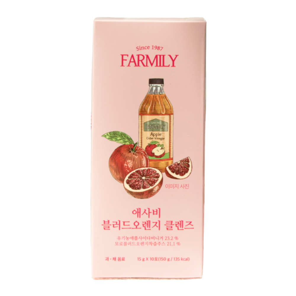 FARMILY FARMILY Aesabi Blood Orange Cleanse – 2-Month Program 150g (6 Boxes) - hydrating - front bottle shot