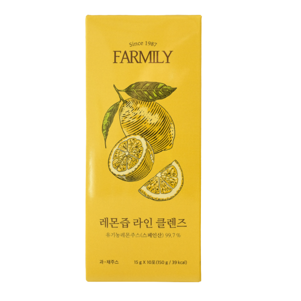 FARMILY FARMILY Lemon Juice Line Cleanse – 2-Month Program (6 Boxes) - hydrating - front bottle shot