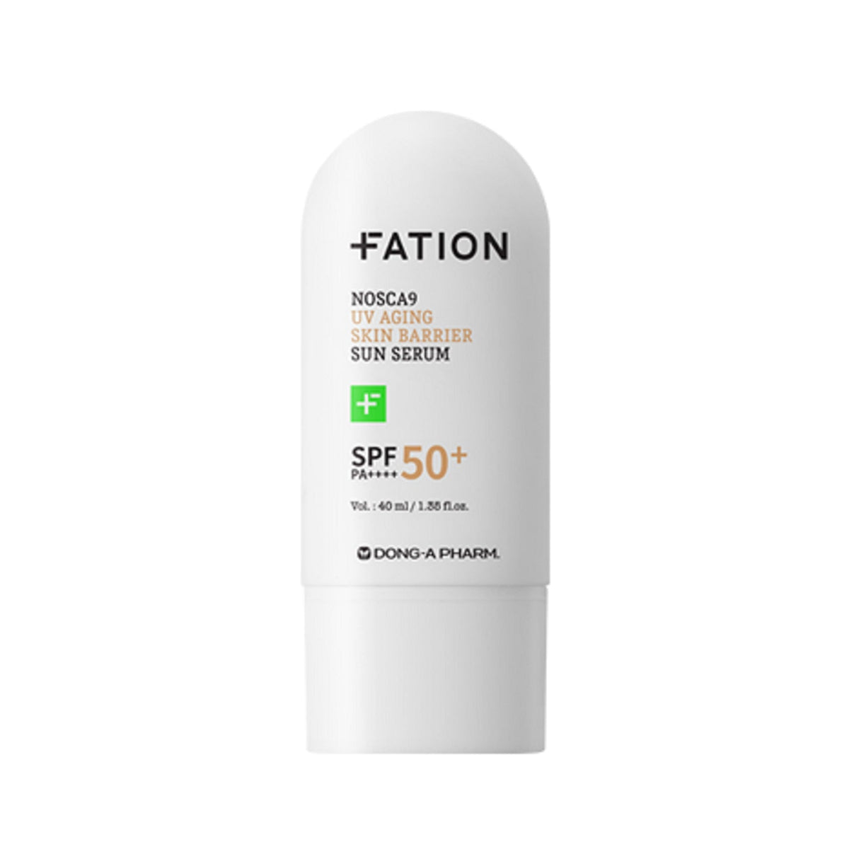 FATION FATION Nosca9 UV Aging Skin Barrier Sun Serum SPF50+ PA++++ 40ml - hydrating - front bottle shot