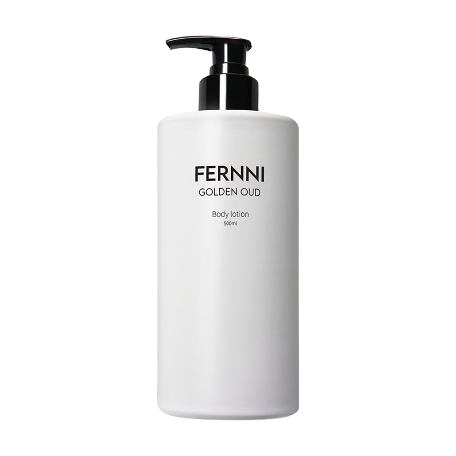 FERNNI FERNNI Golden Oud Niche Perfume Hand & Body Lotion 500ml - hydrating - front bottle shot