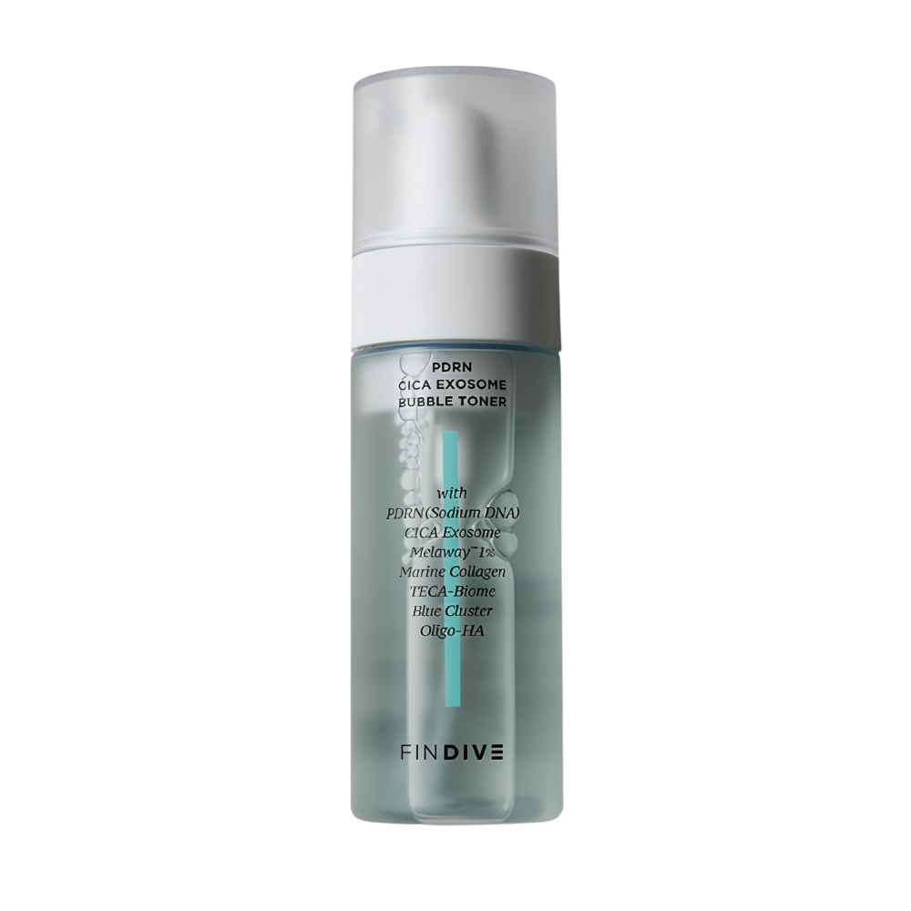 FINDIVE FINDIVE PDRN Cica Exosome Bubble Toner 150ml - soothing - front bottle shot
