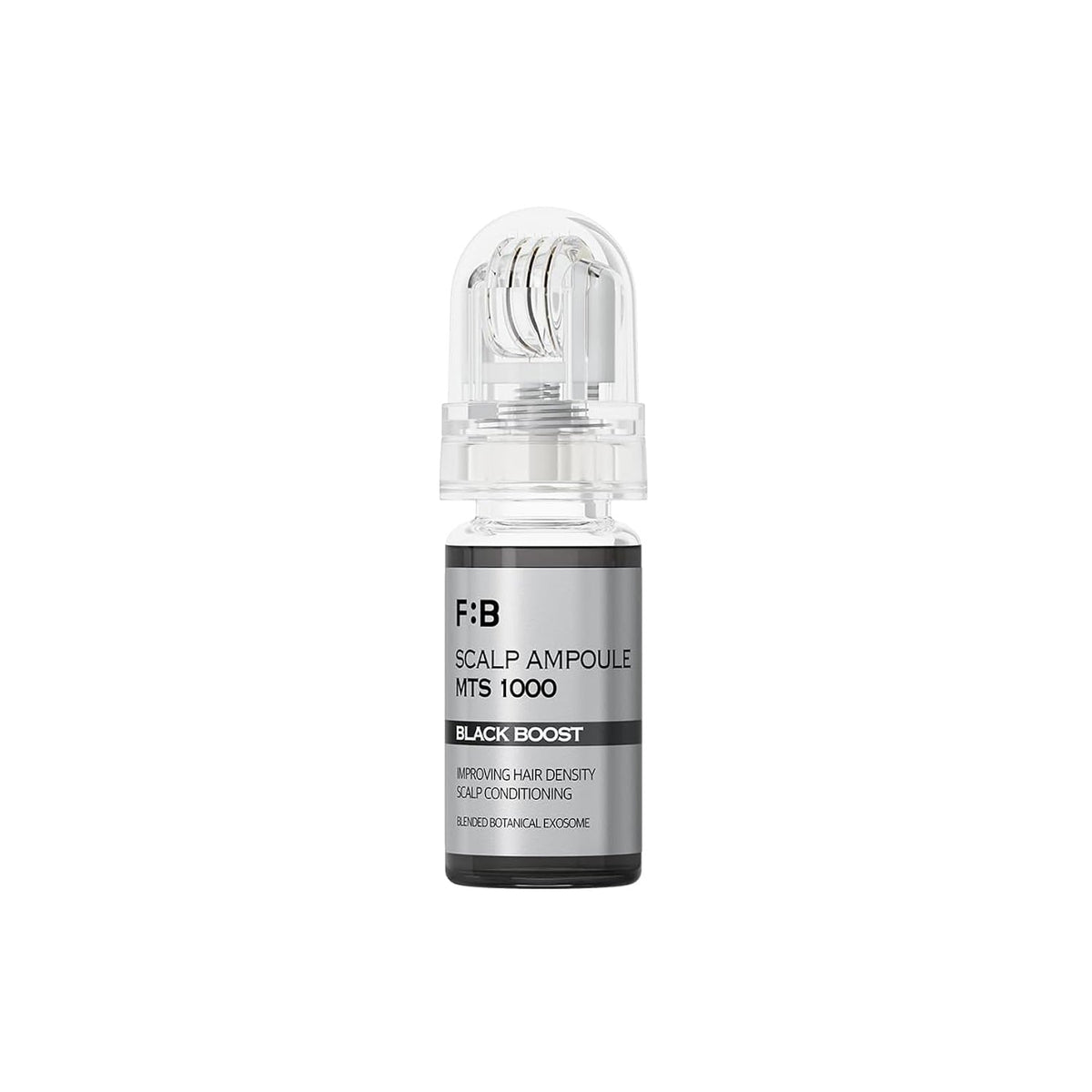FOR BEAUT FOR BEAUT MTS Scalp Ampoule 1000 Black Boost - soothing - front bottle shot