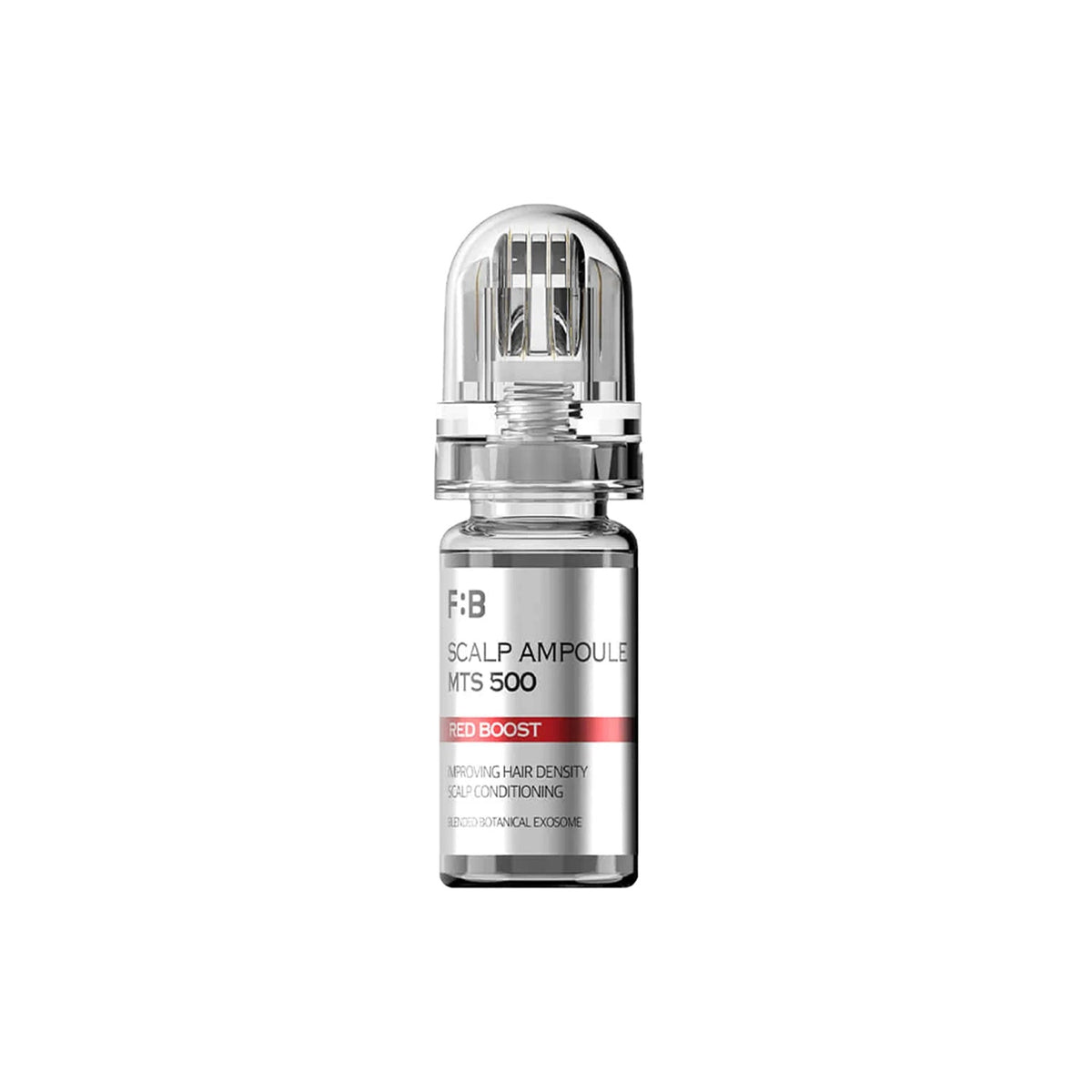 FOR BEAUT FOR BEAUT MTS Scalp Ampoule 500 Red Boost - soothing - front bottle shot