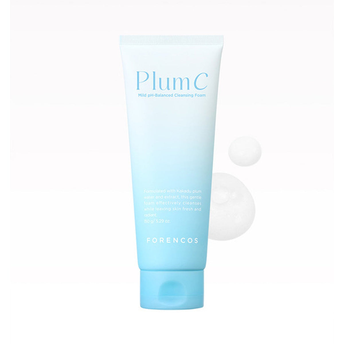 FORENCOS FORENCOS Plum C Mild pH-Balanced Cleansing Foam 150ml - hydrating - front bottle shot