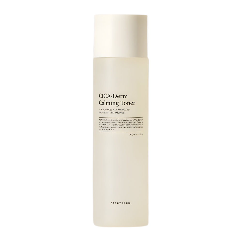 FORETDERM. FORETDERM. Cicaderm Calming Instant Relief Toner 200ml - hydrating - front bottle shot