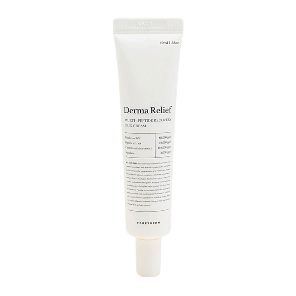 FORETDERM. FORETDERM. Peptide Derma Relief Cream 40ml - soothing - front bottle shot