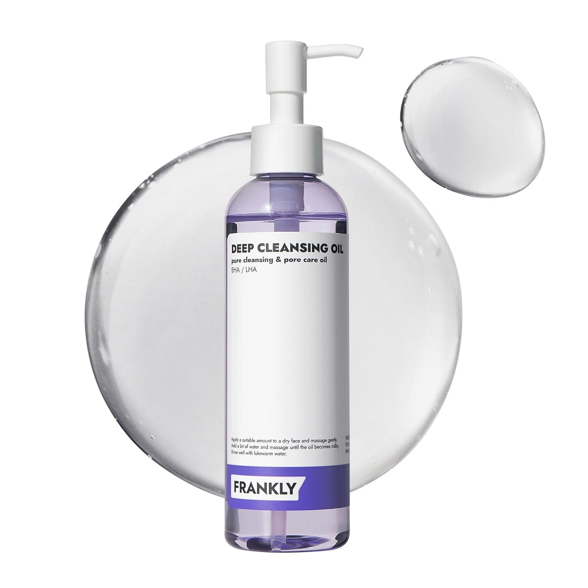 FRANKLY FRANKLY Deep Cleansing Oil 200ml - hydrating - front bottle shot