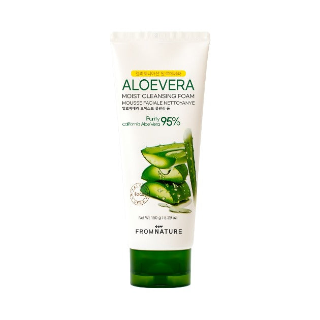 FROMNATURE FROMNATURE Aloevera Moist Cleansing Foam 150g - hydrating - front bottle shot
