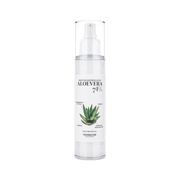 FROMNATURE FROMNATURE Aloevera Moisture Soothing Fluid 125ml - hydrating - front bottle shot