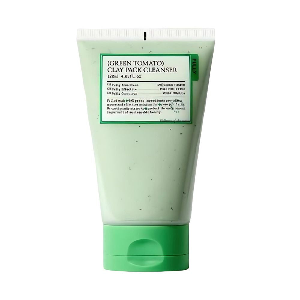FULLY FULLY Green Tomato Clay Pack Cleanser 120ml - soothing - front bottle shot