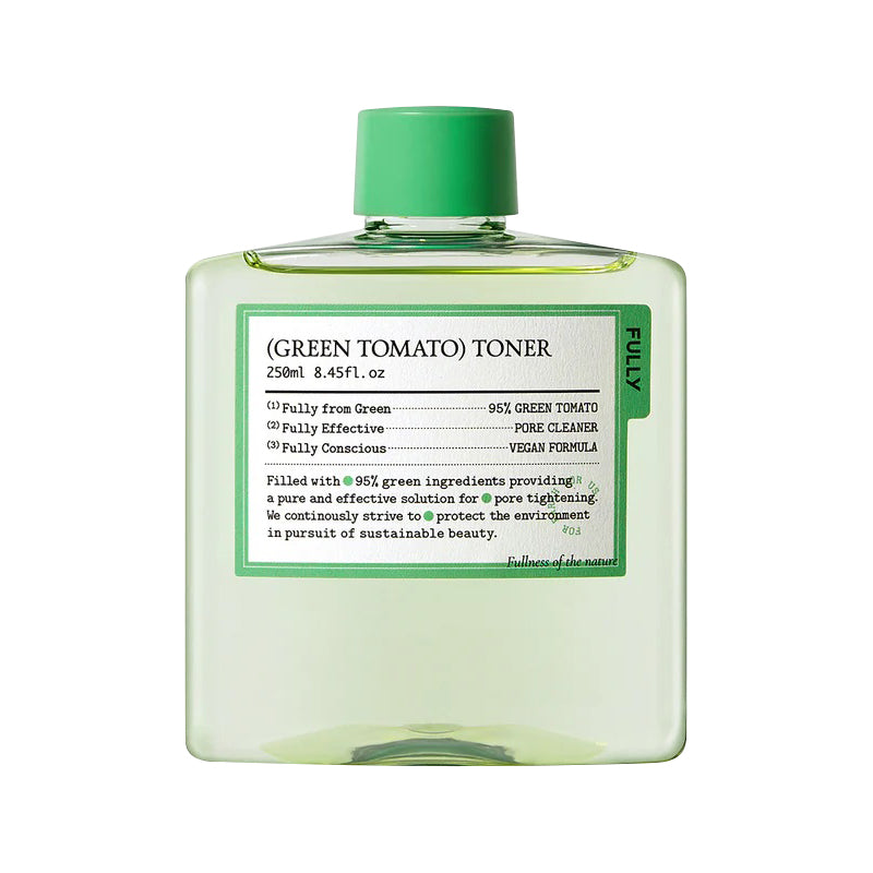 FULLY FULLY Green Tomato Toner 250ml - hydrating - front bottle shot