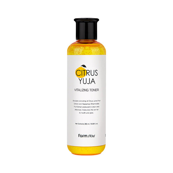 Farmstay Farmstay Citrus Yuja Vitalizing Toner 280ml - soothing - front bottle shot