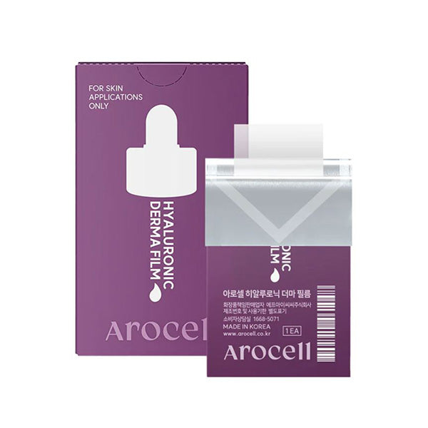 AROCELL AROCELL Hyaluronic Derma Film 10 sheets - hydrating - front bottle shot