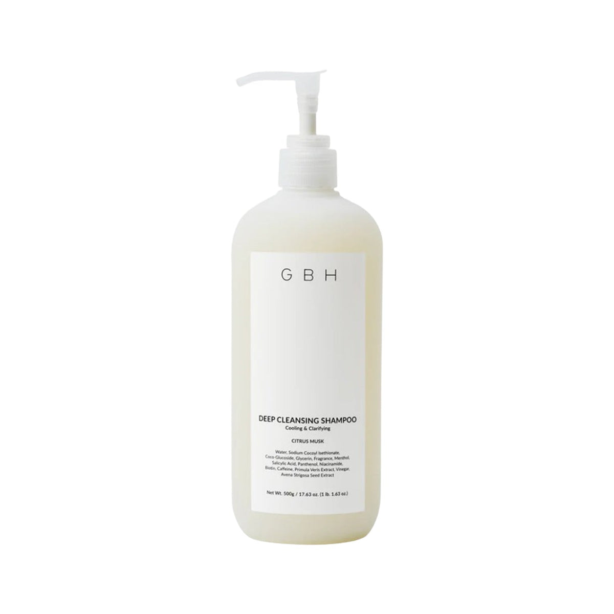 GBH COSMETIC GBH COSMETIC Deep Cleansing Shampoo 500g - cleansing - front bottle shot