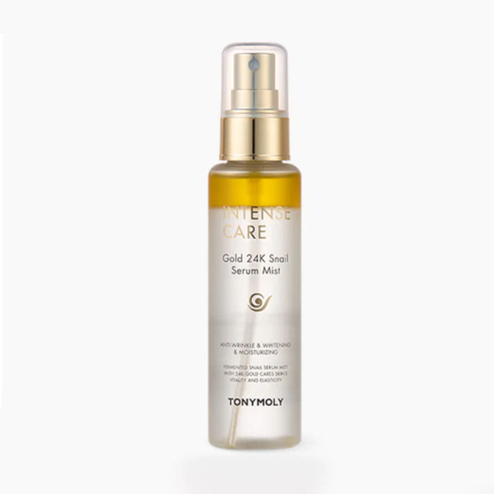 TONYMOLY TONYMOLY Intense Care Gold 24K Snail Serum Mist 100ml - hydrating - front bottle shot