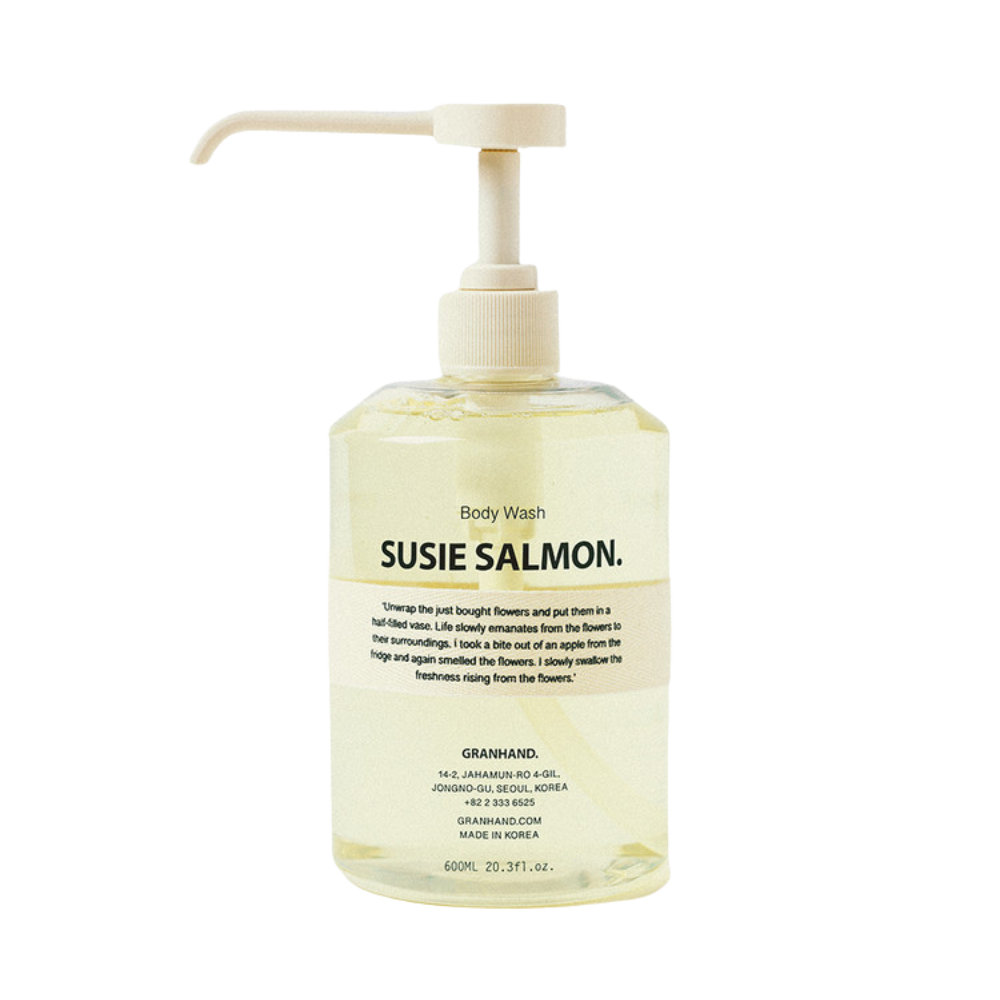 GRANHAND. GRANHAND. SUSIE SALMON Body Wash 600ml - hydrating - front bottle shot