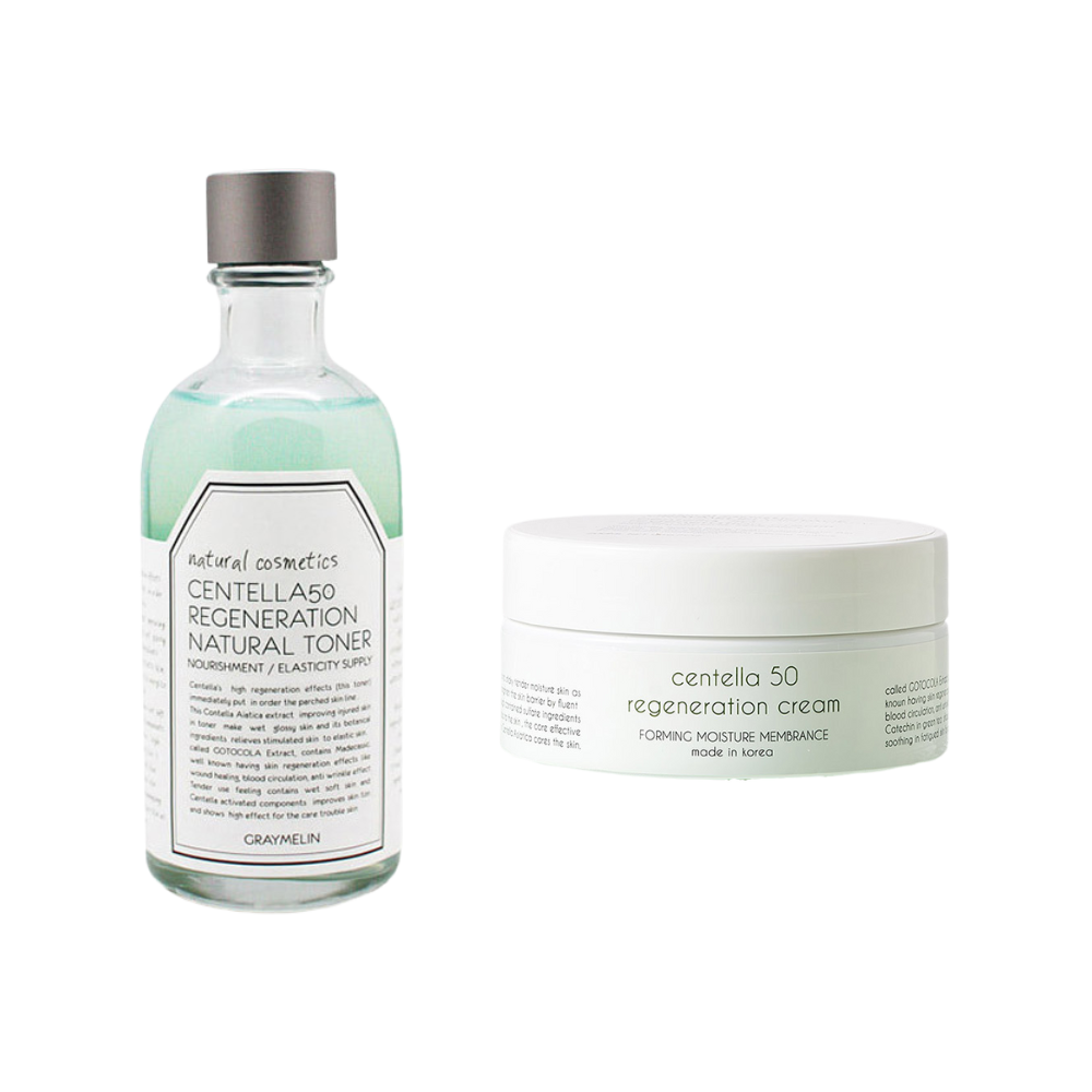 GRAYMELIN GRAYMELIN Centella Soothing 2-Piece Skincare Set - hydrating - front bottle shot
