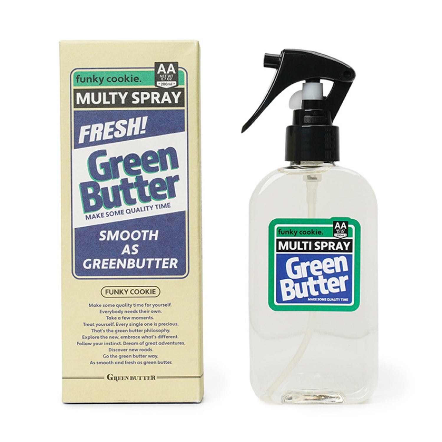 GREENBUTTER GREENBUTTER Signature Multi Spray (Funky Cookie) - anti-aging - front bottle shot