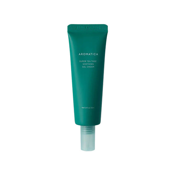 AROMATICA AROMATICA Super Tea Tree Soothing Gel Cream 50ml - hydrating - front bottle shot