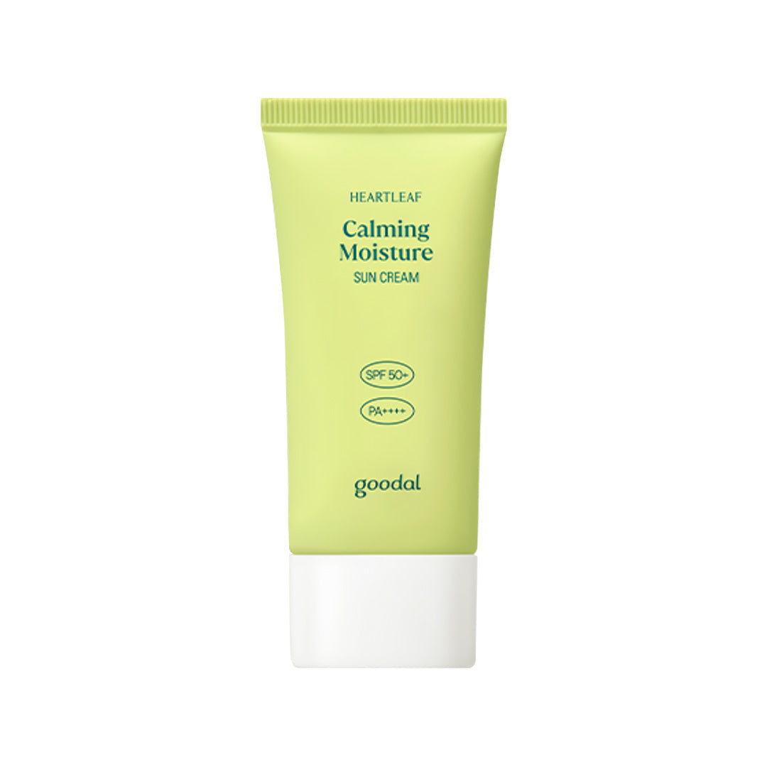 goodal goodal Heartleaf Calming Moisture Sun Cream SPF50+ PA++++ 50ml - hydrating - front bottle shot